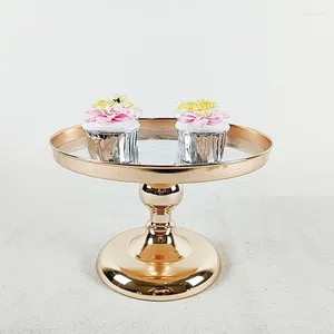 Ferramentas de cozimento SilverGold Espelho Bolo Stand Galvanoplastia Metal Cupcake Festa de Casamento Sobremesa Decoração de Mesa