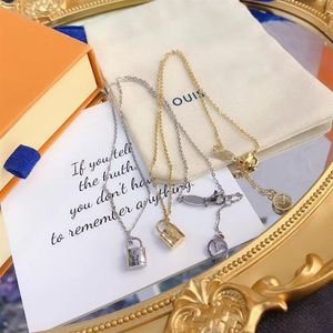 High Quality Choker Necklace Designer 925 Silver Plated 18K Gold Plated Stainless Steel Letter Pendant Necklaces For Women Wedding268Q
