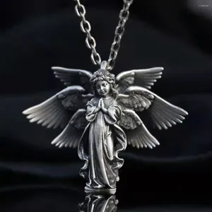 ペンダントネックレスファッションフェアリーネックレス6翼の天使