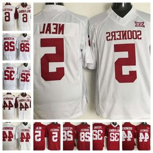 Maglia da calcio Sooners Oklahoma Disponibile 5 Durron Neal 6 Baker Mayfield 28 Adrian Peterson 32 Samaje Perine 44 Brian Bosworth Stitched J 90