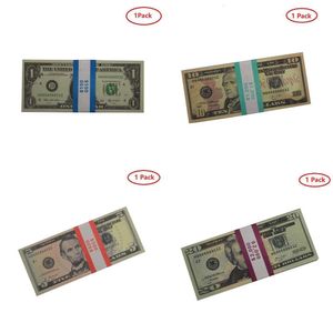 Replica US Party Fake Money Kids Play Toy eller Family Game Paper Copy Banknote 100st Pack Practice Counting Movie Prop 20 Dollars F208S 4ZJX1J6DM