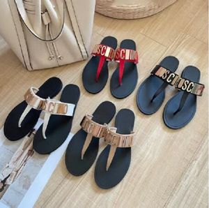 6000 Designer Womens Flip Flops tofflor Hårdvara Engelska Dekorativa Herringben Slides mode Kvinnor Sandaler Summer Flat Shoes