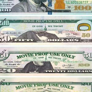 Best 50% Size Copy Money Prop Dollar 10 20 50 100 Euro 200 Party Supplies Fake Movie Money Billets Play Collection Gifts Home AAA 2954KDB6W3IRIP