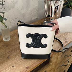 Novo arco triunfal pequeno balde avançado moda versátil um ombro crossbody saco 2024 design moda 78% de desconto na loja atacado