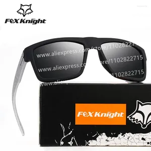 Occhiali da sole Fox Knight BRAND DESIGN Classico quadrato Uomo Donna Vintage Uomo Sport Tonalità Occhiali UV400 Gafas