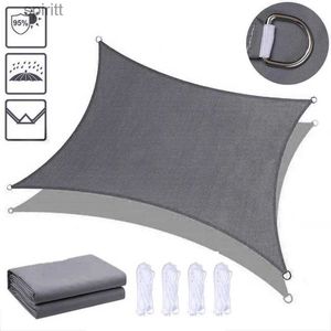 Shade Square Rectangle Shade Sail Outdoor Garden Waterproof Canopy Patio Plant Cover UV Block Awning Sunshade Cloth YQ240131