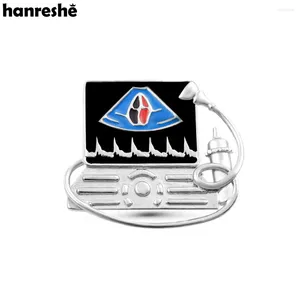 Brosches Hanreshe Medical Ultrasonic Machine Pin Emamel Lapel Ryggsäck Badge Brosch Medicine Syckel för ultraljudsläkare sjuksköterska