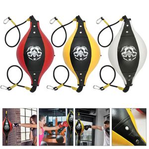 Punching Ball Boxing PU Pear Speed Bag Durable Reflex DoubleEnd Boxing Dodge Speed Ball Inflatable Floor to Ceiling Punching Bag 240122