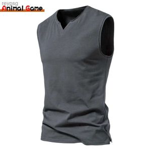 Men's Tank Tops Mens Workout Tank Tops Athletic Training Gym Shirts Vest Cotton Sleeveless T-Shirt YQ240131
