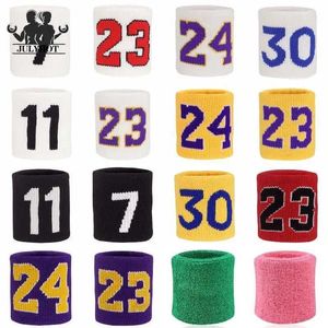 Suporte de pulso 1 pc pulseiras de basquete fitness macio sweatband tênis badminton mão banda suor esporte ao ar livre guarda de pulso suporte cinta envoltórios yq240131