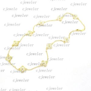 Fashion necklace Four-leaf Flower Elegant ten flower clover classic vc necklace for women jewelry pendant high-quality 30 color gi306V