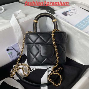 10A TOP Quality Designer Cosmetic Bag 15cm Lady Shoulder Handbag Genuine Leather Crossbody Bag C528