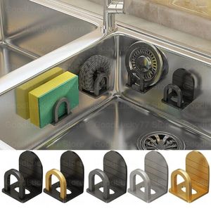 Kitchen Storage 1/2pc Self Adhesive Sink Sponge Rack Holder Drain Drying Aluminium Wall Hook