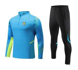 Getafe ternos esportivos de lazer masculino e infantil ao ar livre de manga comprida semi-zíper roupas de treinamento esportes casaco casual tamanho 4XS-2XL