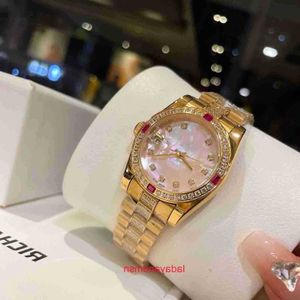 ZF 독창적 인 품질의 롤레스 시계 판매를위한 새로운 인터넷 유명 인사와 같은 쉘 페이스 세련된 여자 시계 벨트 다이아몬드 선물 상자 8tlx