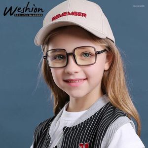 Solglasögon anti-Blue Light Glasses Kids Transparent TR90 OPTIC RECABRIVILL RAME Pojkar Girls Ultra Myopic Hyperopic Eyewear