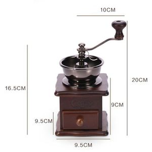 Manual Coffee Grinders Grinder Hand Beans Grinding Machine Burr Mill Manual Bean Grinder230j