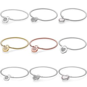 Moments Lås ditt Promise Regal Heart Signature Padlock Armband Fit Fashion 925 Sterling Silver Bangle Bead Charm Diy Jewelry214f