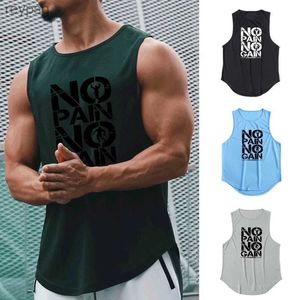 Canotte da uomo No Pain No Gain Gym Warriors Abbigliamento Canotta da allenamento Canotta da bodybuilding da uomo Maglia Fitness Camicia senza maniche Maglie sportive YQ240131