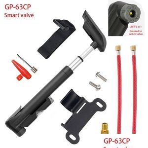 Cykelpumpar GIYO Cykelpumpar GP-04S/41S/63CP MINI 120 PSI MTB Mountain Road Bike Pump Smart Schrader/Presta Tire Inflator AV/FV 2202 DHFWT