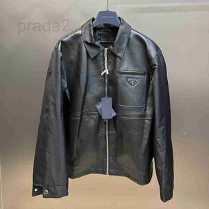 Men's Jackets Designer New patchwork leather jacket for men's high-end fashion casual sheepskin jacket H9Y2