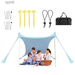 Shade Beach Sun Shade Tent Pop-up UPF50 UV Protection Waterproof Lightweight Sun Shelters With 2 Support Poles And 2 Tie Ropes YQ240131