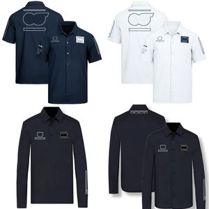2024 Neues F1 -Team -Fahrer -Shirt -Shirt -1 -Rennpolo -Shirt für Herren Casual Shirts Business Summer Long Sleeve Shirt Fashion Plus Size