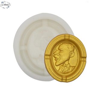 Baking Moulds Silicone Mold For Resin Large Face Ashtray DIY Epoxy UV Molds Home Decoration Craft Making Art Supplies