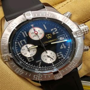 Fashion wristwatches reveng II 44MM Japanese quartz timing chronography work movement Men's Wristwatches245n