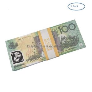 Outros suprimentos de festa festiva 50 tamanho prop jogo dólar australiano 5/10/20/50/100 notas de aud cópia de papel dinheiro falso adereços de filme dr dhoomht19kyjx