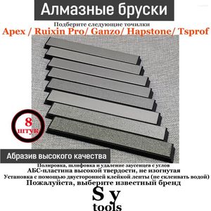 Andra knivtillbehör 8st Sharpener Diamond Bar Whetstone Slipning Stone Edge Pro Ruixin RX008 SCASHENING SYSTEM 80-3000 5.9 