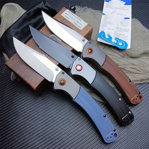 BM Crooked River 15080 Folding Pocket Knife S30V Blad Wood/G10 Handle Outdoor Multifunctional Hunting Camping Survival Knives