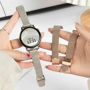 Watch Bands 20mm 22mm Women Strap For Samsung Galaxy 6 5 4 40mm 44mm 6classic 43mm 47mm 5pro Active2 Slim Metal Band Huawei GT2 GT3 42mm