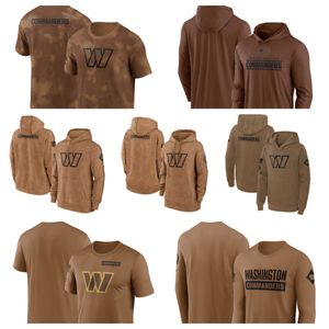 Hoodie Washington''Commanders''men Women Youth''Brown 2023 Salute to Service Club Pullover Blue