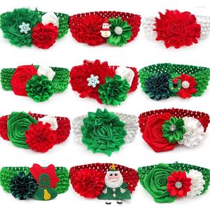 Dog Apparel Pet Bow Tie Christmas Accessories For Small Middle Large Dogs With Elastic Band Neckties Xmas Grooming Product