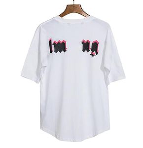Angel Tees Mens PA camisetas verão Summer solto spray casual letra de coração tees tees de algodão Tshirts Crew pescoço de manga curta letra respirável impressão top441y