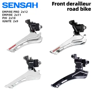 自転車derailleurs sensah front 9 10 11 12 20 22速度帝国phi gniteストレートハンギングクランプロード自転車用