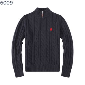 Ral Laurene Polo Sweter Sweter Men Designer Sweter Man Pull Wysokiej jakości S M L XL 2xl Odzież Czarna Whirt Grey Blue Pink 345