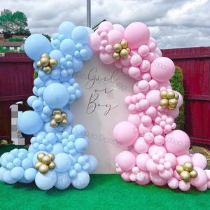 Decoração de festa gênero revelar balões guirlanda arco kit menino ou menina chá de bebê balão rosa azul ouro ballon aniversário casamento