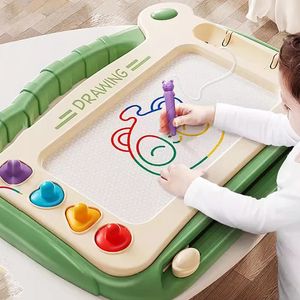 Barn Cartoon Drawing Board Baby Puzzle Magnetic Writing Toy Graffiti Montessori för barn 240124