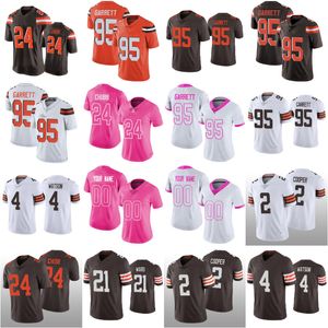 Joe Flacco Myles Garrett Nick Chubb Fußballtrikot Deshaun Watson Elijah Moore Amari Cooper Denzel Ward David Njoku Joe Thomas Newsome Dorian #3 Jerry Jeudy