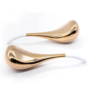 Ice Globes for Face 2st Luxury Rose Gold Cryo Sticks Face Roller Cold Heat Relief Beauty Massage Tools Birthday Present 240127