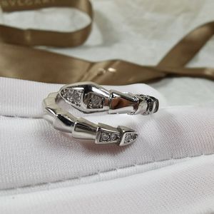 anillo rings sizer 6 7 8 9 option snakee 3 colour serpentt ring with stone geometry rings 18K gold silver rings viper anillo gifts jewelry accesorry set gifts