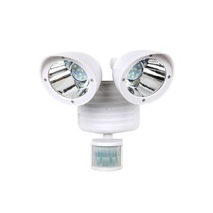 Lâmpadas de parede ao ar livre 22 LED Detector de segurança dupla Solar Spot Light Motion Sensor Floodlight White270K