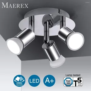 Ceiling Lights 3 Way Rotatable Light GU10 Base Spotlight Modern Wide Living Room Kitchen Bedroom Lamps AC100-220V