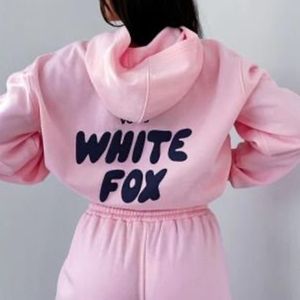 WHIES FOX HOODIE TRACKSUI SES CLOHING SE WOMEN TWICES SPRING AUUMN WINER NEW HOODIE SEファッショナブルなスポリー長袖プルオーバーフード付きヘッドスパーズE51