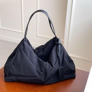 Abendtaschen Casual Hobos Große Einkaufstasche Designer Frauen Schulter Patchwork Nylon Dame Handtaschen Große Leinwand Shopper Weibliche Geldbörsen 20205A