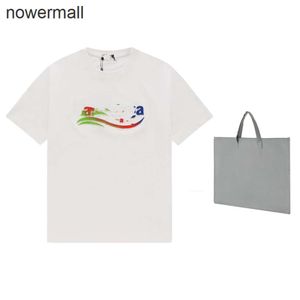 Student balencaigaly balencigaly Men's Casual T-Shirts Fashion Men Couple T-shirt New Cotton Letters Soft Wrinkle Resistant Short Printing Lining 05-06