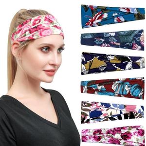 Kadın Yoga Saç Band Band Bandana Yeni Baskılı Ter Emici Spor Head Bandı Kavşağı GD630195J