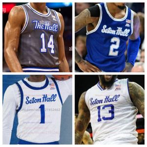 Seton Hall Basketball Jersey NCAAステッチジャージー任意の名前番号男性